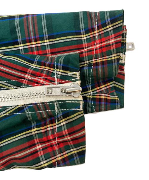 COMME des GARCONS HOMME PLUS（コムデギャルソンオムプリュス）COMME des GARCONS HOMME PLUS (コムデギャルソンオムプリュス) ダブルライダースジャケット レッド×グリーン サイズ:Sの古着・服飾アイテム