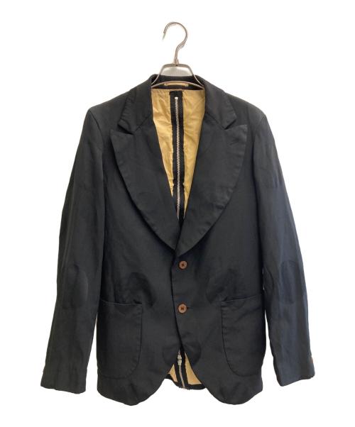 COMME des GARCONS HOMME PLUS（コムデギャルソンオムプリュス）COMME des GARCONS HOMME PLUS (コムデギャルソンオムプリュス) バックジップジャケット ブラック サイズ:XSの古着・服飾アイテム