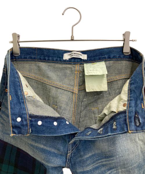 JUNYA WATANABE COMME des GARCONS（(ジュンヤワタナベ コムデギャルソン）JUNYA WATANABE COMME des GARCONS ((ジュンヤワタナベ コムデギャルソン) パッチワークデニムパンツ インディゴ サイズ:Sの古着・服飾アイテム