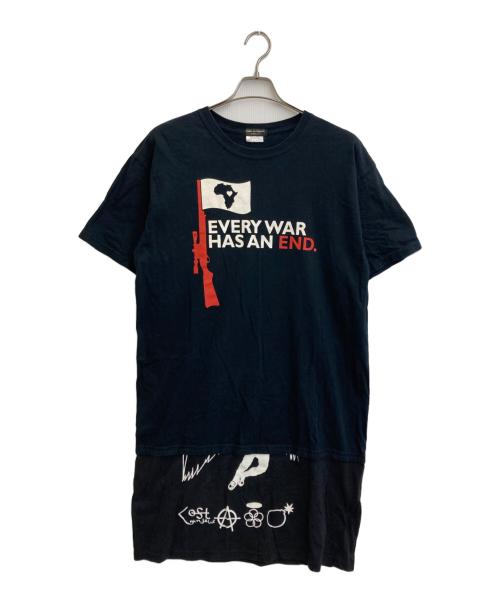 COMME des GARCONS HOMME PLUS（コムデギャルソンオムプリュス）COMME des GARCONS HOMME PLUS (コムデギャルソンオムプリュス) 再構築ロングTシャツ ブラック サイズ:ＦＲＥＥの古着・服飾アイテム