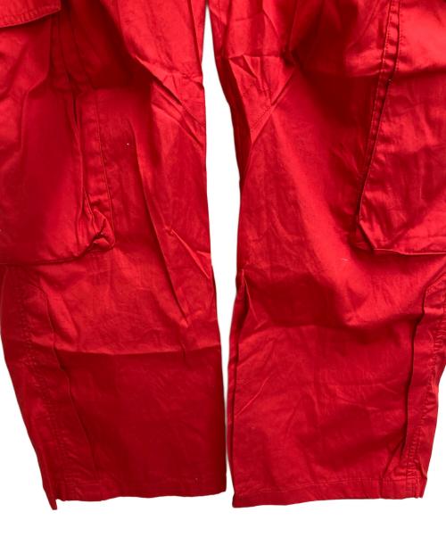 DOLCE & GABBANA（ドルチェ＆ガッバーナ）DOLCE & GABBANA (ドルチェ＆ガッバーナ) カーゴパンツ レッド サイズ:48の古着・服飾アイテム