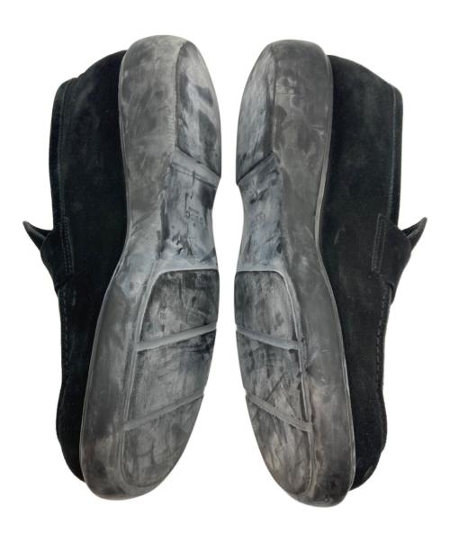 GUCCI（グッチ）GUCCI (グッチ) スクエアトゥースウェードローファー ブラック サイズ:26cmの古着・服飾アイテム