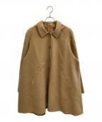 Burberry'sバーバリー）の古着「ノヴァチェックメルトンコート」｜ベージュ