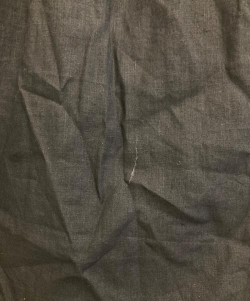 homspun（ホームスパン）homspun (ホームスパン) リネンギャザースカート ブラック サイズ:Mの古着・服飾アイテム