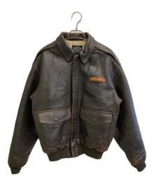AVIREX（アヴィレックス）の古着「A-2 フライトジャケット」｜ブラウン