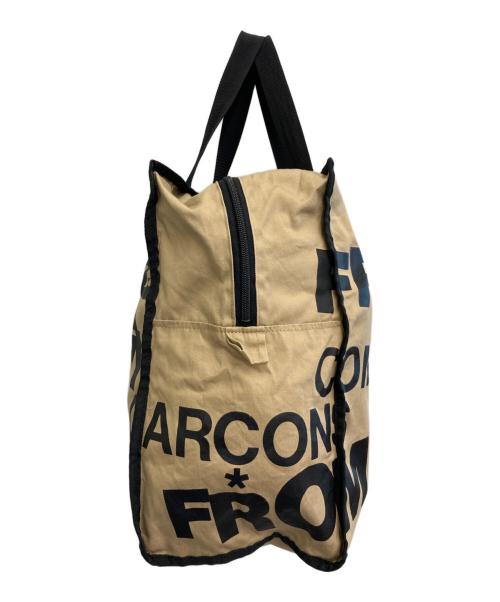 COMME des GARCONS（コムデギャルソン）COMME des GARCONS (コムデギャルソン) メッセージプリントトートバッグ ベージュ サイズ:-の古着・服飾アイテム