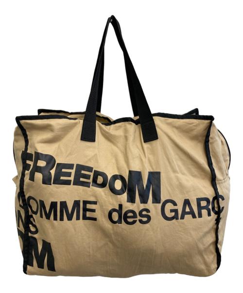 COMME des GARCONS（コムデギャルソン）COMME des GARCONS (コムデギャルソン) メッセージプリントトートバッグ ベージュ サイズ:-の古着・服飾アイテム