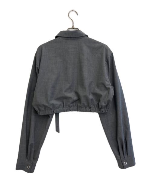 MAISON SPECIAL（メゾンスペシャル）MAISON SPECIAL (メゾンスペシャル) メタルショートブルゾン グレー サイズ:SIZE Freeの古着・服飾アイテム