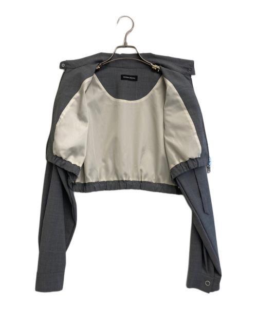 MAISON SPECIAL（メゾンスペシャル）MAISON SPECIAL (メゾンスペシャル) メタルショートブルゾン グレー サイズ:SIZE Freeの古着・服飾アイテム