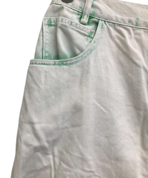 Ameri（アメリ）Ameri (アメリ) FULL LENGTH COLOR DENIM SKIRT グリーン サイズ:W26の古着・服飾アイテム