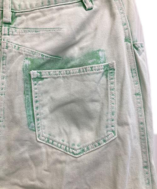 Ameri（アメリ）Ameri (アメリ) FULL LENGTH COLOR DENIM SKIRT グリーン サイズ:W26の古着・服飾アイテム