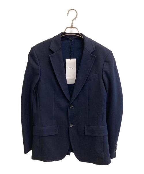 Salvatore Ferragamo（サルヴァトーレ フェラガモ）Salvatore Ferragamo (サルヴァトーレ フェラガモ) テーラードジャケット ネイビー サイズ:2 未使用品の古着・服飾アイテム