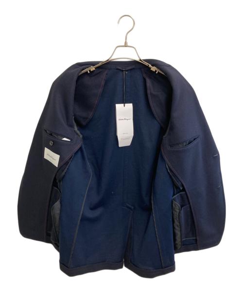 Salvatore Ferragamo（サルヴァトーレ フェラガモ）Salvatore Ferragamo (サルヴァトーレ フェラガモ) テーラードジャケット ネイビー サイズ:2 未使用品の古着・服飾アイテム