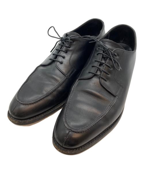 JOHNSTON&MURPHY（ジョンストン＆マーフィー）JOHNSTON&MURPHY (ジョンストン＆マーフィー) Uチップシューズ ブラック サイズ:8.5の古着・服飾アイテム