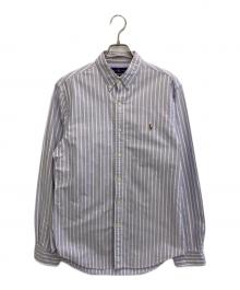 RALPH LAUREN（ラルフローレン）の古着「ストライプシャツ」｜ホワイト×パープル