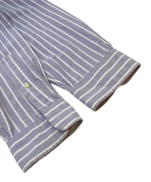 RALPH LAUREN（ラルフローレン）RALPH LAUREN (ラルフローレン) ストライプシャツ ホワイト×パープル サイズ:SIZE Mの古着・服飾アイテム