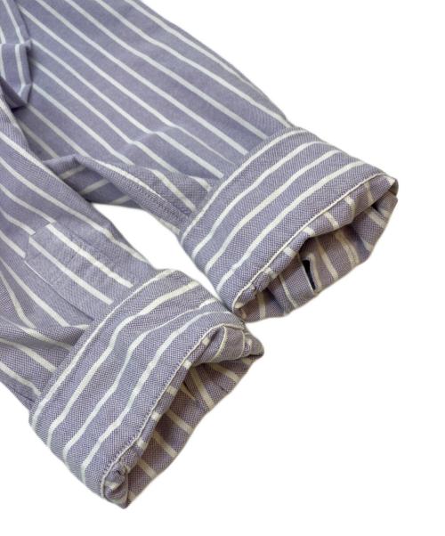 RALPH LAUREN（ラルフローレン）RALPH LAUREN (ラルフローレン) ストライプシャツ ホワイト×パープル サイズ:SIZE Mの古着・服飾アイテム