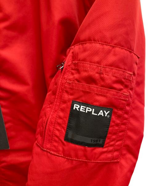 REPLAY（リプレイ）REPLAY (リプレイ) フライトジャケット レッド サイズ:M 未使用品の古着・服飾アイテム