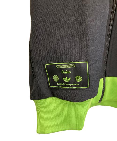 adidas（アディダス）adidas (アディダス) Celtic FC Terrace Icons Track Top ブラック×グリーン サイズ:Lの古着・服飾アイテム