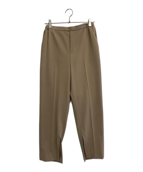 Con te（コンテ）Con te (コンテ) スリットテーパードパンツ ブラウン サイズ:SIZE 36の古着・服飾アイテム