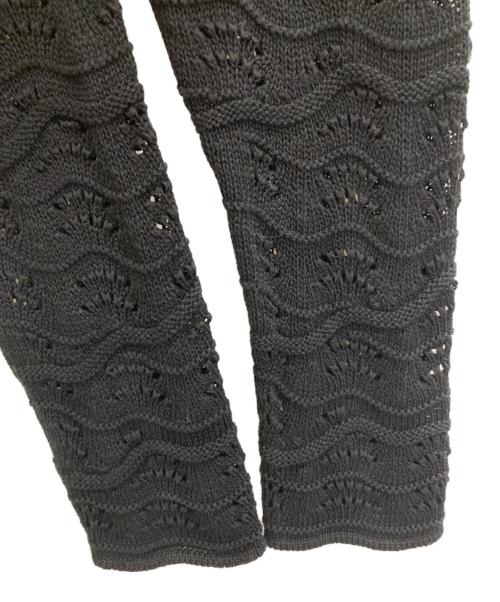 Mame Kurogouchi（マメクロゴウチ）mame kurogouchi (マメクロゴウチ) 25ss Lace Knitted Top ブラック サイズ:3の古着・服飾アイテム