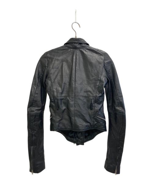 EKAM（エカム）EKAM (エカム) レザーライダースジャケット ブラック サイズ:Mの古着・服飾アイテム