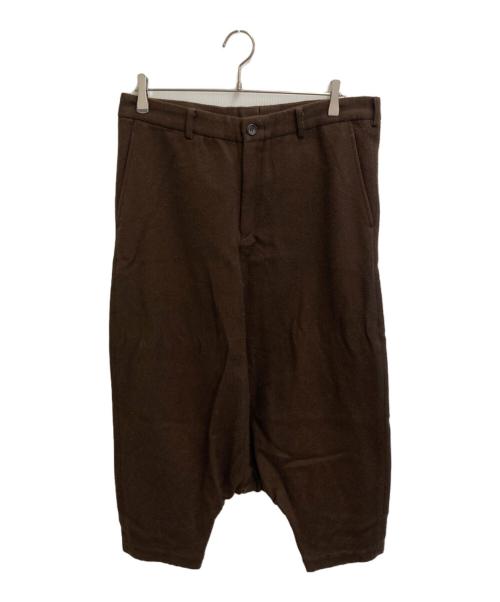 COMME des GARCONS HOMME PLUS（コムデギャルソンオムプリュス）COMME des GARCONS HOMME PLUS (コムデギャルソンオムプリュス) ウールサルエルパンツ ブラウン サイズ:Sの古着・服飾アイテム