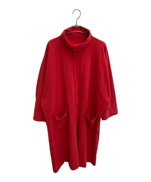 me ISSEY MIYAKE（ミーイッセイ ミヤケ）me ISSEY MIYAKE (ミーイッセイ ミヤケ) ハイネックコート レッド サイズ:Freeの古着・服飾アイテム
