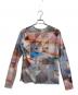 PHEENY (フィーニー) PRINT FRILL CREW NECK(MULTI) マルチカラー サイズ:free：7000円