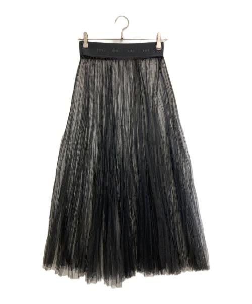 HYKE（ハイク）HYKE (ハイク) プリーツスカート ブラック サイズ:1の古着・服飾アイテム