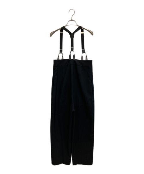 H BEAUTY&YOUTH（エイチ ビューティー&ユース）H BEAUTY&YOUTH (エイチ ビューティー&ユース) HIGH WAIST SUSPENDERS PANTS ブラック サイズ:Sの古着・服飾アイテム