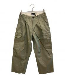 AUBERGE（オーベルジュ）の古着「doo-bop別注 DB Fatigue カーゴパンツ」｜オリーブ