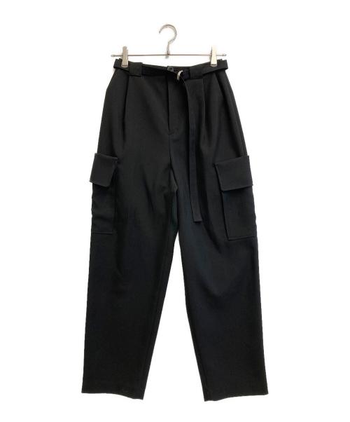 IIROT（イロット）IIROT (イロット) Wool loke band trouser ブラック サイズ:36の古着・服飾アイテム