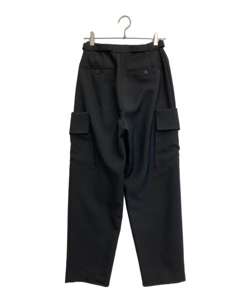 IIROT（イロット）IIROT (イロット) Wool loke band trouser ブラック サイズ:36の古着・服飾アイテム