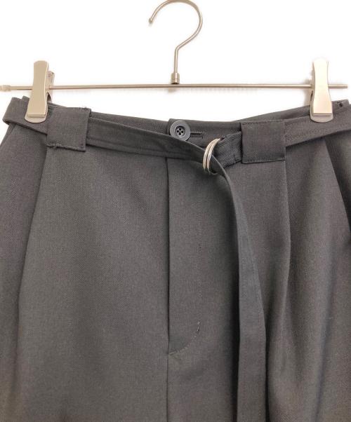 IIROT（イロット）IIROT (イロット) Wool loke band trouser ブラック サイズ:36の古着・服飾アイテム