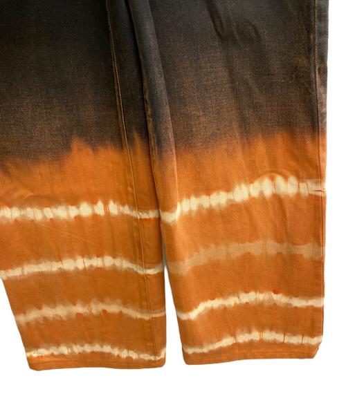 FUMIKA UCHIDA（フミカウチダ）FUMIKA UCHIDA (フミカウチダ) TIE-DYE WIDE STRAIGHTPANTS ブラック サイズ:Sの古着・服飾アイテム