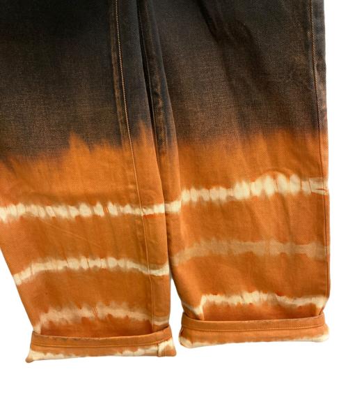 FUMIKA UCHIDA（フミカウチダ）FUMIKA UCHIDA (フミカウチダ) TIE-DYE WIDE STRAIGHTPANTS ブラック サイズ:Sの古着・服飾アイテム