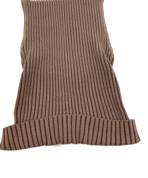 THE SHISHIKUI（シシクイ）THE SHISHIKUI (シシクイ) ニットキャミソール ブラウン サイズ:freeの古着・服飾アイテム