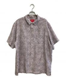 SUPREME（シュプリーム）の古着「22SS Leopard Silk S/S Shirt」｜ホワイト×ピンク