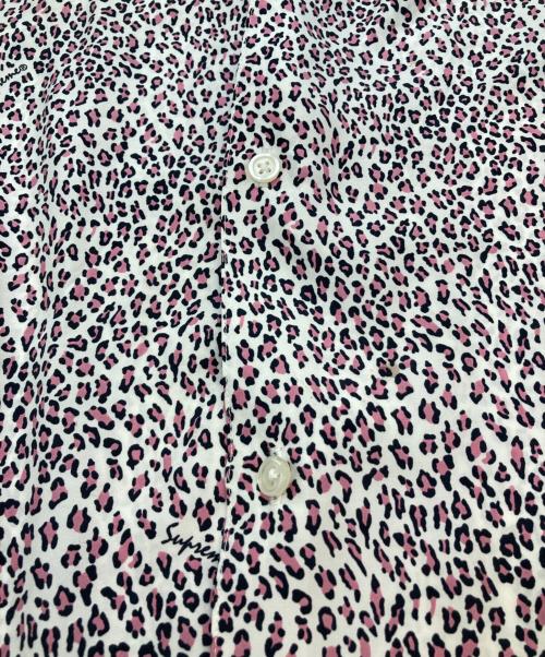 SUPREME（シュプリーム）SUPREME (シュプリーム) 22SS Leopard Silk S/S Shirt ホワイト×ピンク サイズ:XLの古着・服飾アイテム