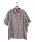 SUPREME（シュプリーム）の古着「22SS Leopard Silk S/S Shirt」｜ホワイト×ピンク