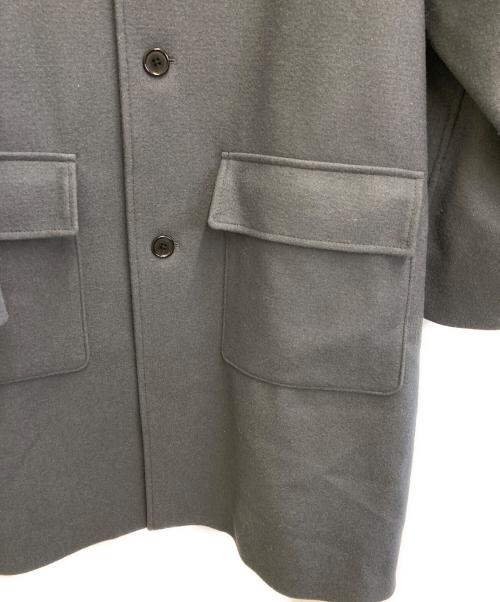 STEVEN ALAN（スティーブンアラン）STEVEN ALAN (スティーブンアラン) FLAT MELTON CAMP COLLAR BALMACAAN COAT ネイビー サイズ:8の古着・服飾アイテム