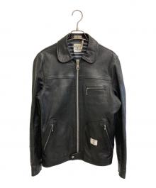 BEDWIN &THE HEARTBREAKERS（ベドウィンアンドザ ハートブレイカーズ）の古着「カウレザージャケット」｜ブラック