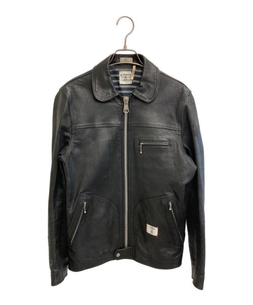 BEDWIN &THE HEARTBREAKERS（ベドウィンアンドザ ハートブレイカーズ）BEDWIN &THE HEARTBREAKERS (ベドウィンアンドザ ハートブレイカーズ) カウレザージャケット ブラック サイズ:3の古着・服飾アイテム