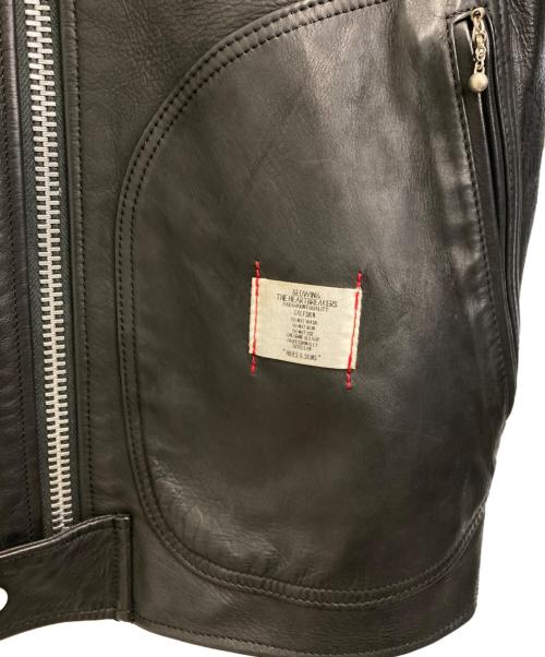 BEDWIN &THE HEARTBREAKERS（ベドウィンアンドザ ハートブレイカーズ）BEDWIN &THE HEARTBREAKERS (ベドウィンアンドザ ハートブレイカーズ) カウレザージャケット ブラック サイズ:3の古着・服飾アイテム