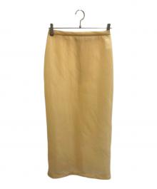 AURALEE（オーラリー）の古着「Elastic Sheer Nylon Skirt」｜イエロー