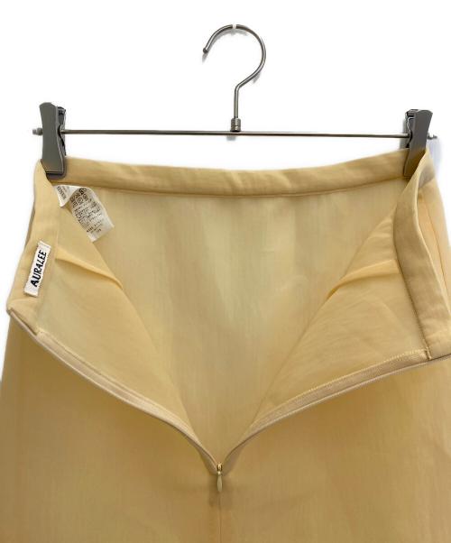 AURALEE（オーラリー）AURALEE (オーラリー) Elastic Sheer Nylon Skirt イエロー サイズ:1の古着・服飾アイテム