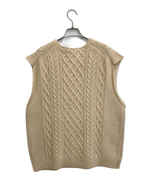 JOHN MASON SMITH（ジョンメイソンスミス）JOHN MASON SMITH (ジョンメイソンスミス) 5G ARAN VEST アイボリー サイズ:Lの古着・服飾アイテム