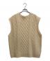 JOHN MASON SMITH（ジョンメイソンスミス）の古着「5G ARAN VEST」｜アイボリー