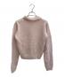 AURALEE (オーラリー) BRUSHED SUPER KID MOHAIR KNIT SHORT POLO ピンク サイズ:2：25000円